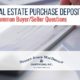 real estate purchase deposits