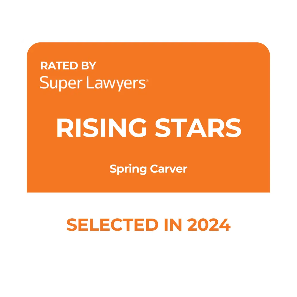 super lawyers rising star - Spring Carver